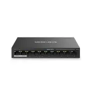 Mercusys MS110P 10-Port Desktop Switch with 8-Port PoE+ (Max 65W), Long-Range Mode up to 250m [MS110P]