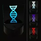 DNA Molecule Double Helix Science Symbol 3D Illusion LED Night Light Sign Lamp