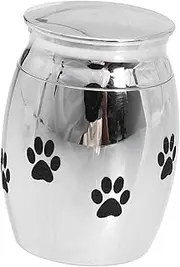BESPORTBLE 1pc Stainless Steel Pet Ash Storage Box Durable Cremation Urn for Pet Ashes Elegant Design Resistant Smooth Finish Memorial Keepsake for Dogs and Cats