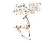 Deer Brooch Pin Fashionable Deer Elk Head Clothes Suit Decoration Brooch Gift Accessory