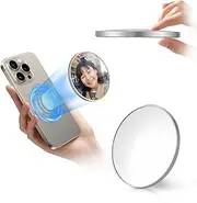 Universal Magnetic Selfie Mirror for Phone Back Camera Universal Phone Selfie Mirror Replacement for 15/14/13/12 Android Phone Video Selfie Vlog Silver