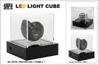 Cubes Light lego Mini Figures Acrylic Glass Cabinets Dice L + LED 150x150mm Safe