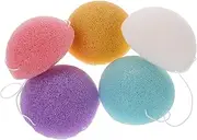 Beatifufu 5pcs Face Cleansing Sponge Face Exfoliating Sponges Facial Sponges Cleansing Sponges for Face Sponge