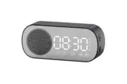 Bluetooth Speaker, Fm Radio, Home Led Alarm Clock (black)