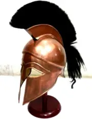 THORINSTRUMENTS (With Device) Medieval Greek Spartan Corinthian Helmet with Blac