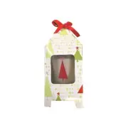 Pier 1 Candle Chocolate Macadamia Holiday Scent Christmas Tree Design 6 oz NEW