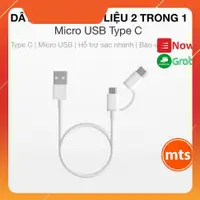 在飛比找蝦皮購物優惠-2 合 1 USB Type-C 充電線和 Micro US