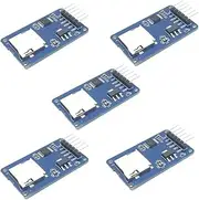 DIGISHUO 5pcs Micro SD TF Card Adater Reader Module 6Pin SPI Interface Driver Module with Chip Level Conversion for Arduino UNO R3 MEGA 2560 Due
