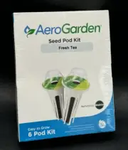 AeroGarden FRESH TEA 6 Seed Pod Kit - Expired 08/2022 NEW In Box Still SEALED
