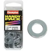 Champion Handy Pack Steel Flat Washers BH173, 3/8"
