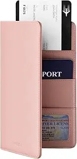 [VULKIT] Passport Wallet Premium Nappa Leather RFID Blocking Travel Wallet for Men & Women