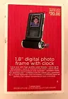 Portable 1.8” Digital Photo Frame NEW With Clock Alarm Clock & Thermometer