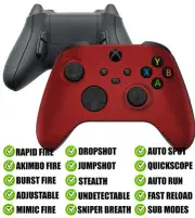 Soft Red Modded Reflex Buttons Rapid Fire Modded Controller for Xbox Series X S