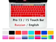 Soft for Macbook Pro 13 15 2016 2018 Touch Bar EU US Russian A1706 A1708 A1989 A