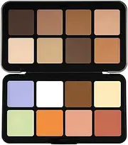 Cream Blush Palette, Carla's Secret Concealer Palette, 12 Colors Makeup Concealer Palette, Color Correcting Concealer Foundation Palette, Long-Wearing Full Coverage Makeup (F)