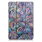 Tri-Fold Pringting Tablet Case Cover for Samsung Galaxy Tab S5E SM-T7290 SM-T725 Tablet - Tree Leaves