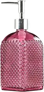 Soap Dispensing Glass Polka Dot Soap Dispenser Shampoo Bottles Refillable Liquid Hand Lotion Soap Dispenser Body Wash Dispenser with Pump for Bathroom New Home Essentials