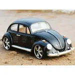 [在台現貨] 第一代金龜車 福斯 BEETLE 1/18仿真復古金龜車-黑色 合金汽車模型 生日禮物