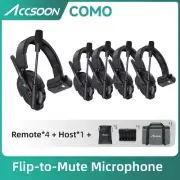 Accsoon CoMo 1312ft Wireless Headset Intercom System Dual-Mic 1.9GHz Full Duplex