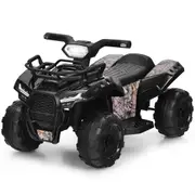 Costway 6V Electric Ride on Car Applicable for Multi Road w/Music Player for 18-36 Months Black