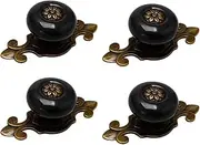 Ceramic Knob,Cabinet,Furniture Pull Handles,Door Pull,Drawer Pull Handle,4pcs Ceramic Knobs Vintage Knob Drawer Pull Handle Furniture Door Cabinet Cupboard Wardrobe Dresser Decorative Black