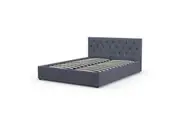 Milano Capri Luxury Gas Lift Bed With Headboard (Model 3) Charcoal No.35 King King Bed Frames