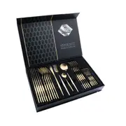 1Set 304 Stainless Steel Cutlery Set Portugal Spoons Spoon Chopsticks Banquet Gifts Kitchen Supplies Dinnerware