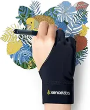 XENCELABS, Artist Glove, Drawing Glove Left Right Hand for Drawing Tablet, 2 Finger Glove for Drawing