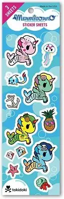 Re-marks Tokidoki Mermicorno Sticker Sheets, 3 Sheets Included