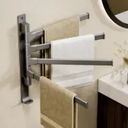 Towel Holder Self-adhesive Towel Storage Rack Space Aluminum Wall Mounted Hook