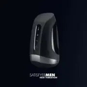 Satisfyer Men Heat Vibration - Black USB Rechargeable Masturbator