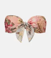 [Zimmermann] Zimmermann Coco bow-detail floral bikini top AU 10 multicoloured