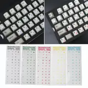 Waterproof Russian Transparent Stickers For PC Laptop Hot Keyboard HOTS