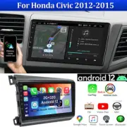 For Honda Civic 2012-2015 Android 12 Car Stereo Radio Apple CarPlay GPS+Cam