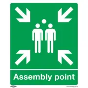 Sealey Safe Conditions Safety Sign - Assembly Point - Rigid Plastic SS37P1