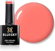 BLUESKY Gel Nail Polish BSH019 [Summer Coral] Neon, Orange Soak Off LED UV Light - Chip Resistant & 21-Day Wear 10ml