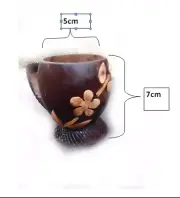 Tea Coffee Cup Coconut Shell Cups 100% Natural Handmade Eco Friendy New ceylon
