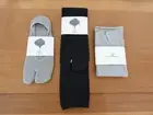 Set 3 Japanese Tabi Socks Organic Cotton Sneaker Socks High Leg Ladies 23-25cm