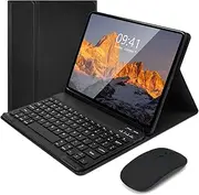 iPad Keyboard Case with Mouse for iPad Air 5th /iPad Air 4th Gen. 10.9 inch/iPad Pro 11 inch 2022/2021/2020/2018, Protective Case with Detachable Keyboard, Built-in Pen Holder - Black