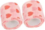 BAZEITFLOW Dog Bandage Wrap 2 Pieces Elastic Self-Adhesive Non-Woven Fabric for Pet Grooming