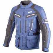 Track Light Blue Black Textile Jacket