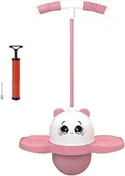 Jumping Trick Ball - Bouncing Ball Jump Board | Panda Jumping Ball with Colorful Light | Panda Shape Colored Led Lights Ball | Non-Slip Balance Board Toy for Kids Outdoor & Indoor