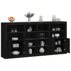 Sideboard with LED Lights Storage Cabinet Cupboard Living Room Office vidaXL