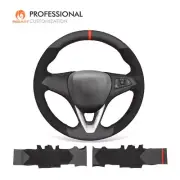 MEWANT DIY Alcantara Real Leather Steering Wheel Cover for Opel Astra (K) Corsa