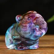 Colorful Tiger Mini Ornament Crystal Decoration Paperweight Ornament Accessories