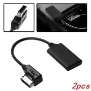 2pcs Durable Bluetooth Music Interface AUX Audio Cable Adapter For VW Audi 2010+ (for: Audi)