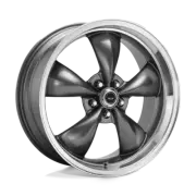 American Racing AR105 Torq Thrust M 17x7 5x120.65 0mm Anthracite Machined Lip