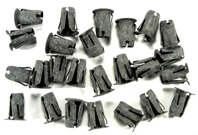 Barrel Clips- Fits 1/4" Stud- 9/32" Hole- Emblem Trim Chrome etc- 20pcs- J#015 (for: Isuzu)