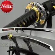 Traditional Handmade Japanese Samurai Sword 1095 steel Katana Full Tang sharp