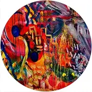 Slipmat Slip Mat Scratch Pad Felt for Any 12" LP DJ Vinyl Turntable Record Player Custom Graphical - Painting 8